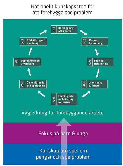 infografik som visar hur framtagandet av kundskapsstödet gått till