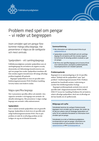 Problem med spel om pengar – vi reder ut begreppen