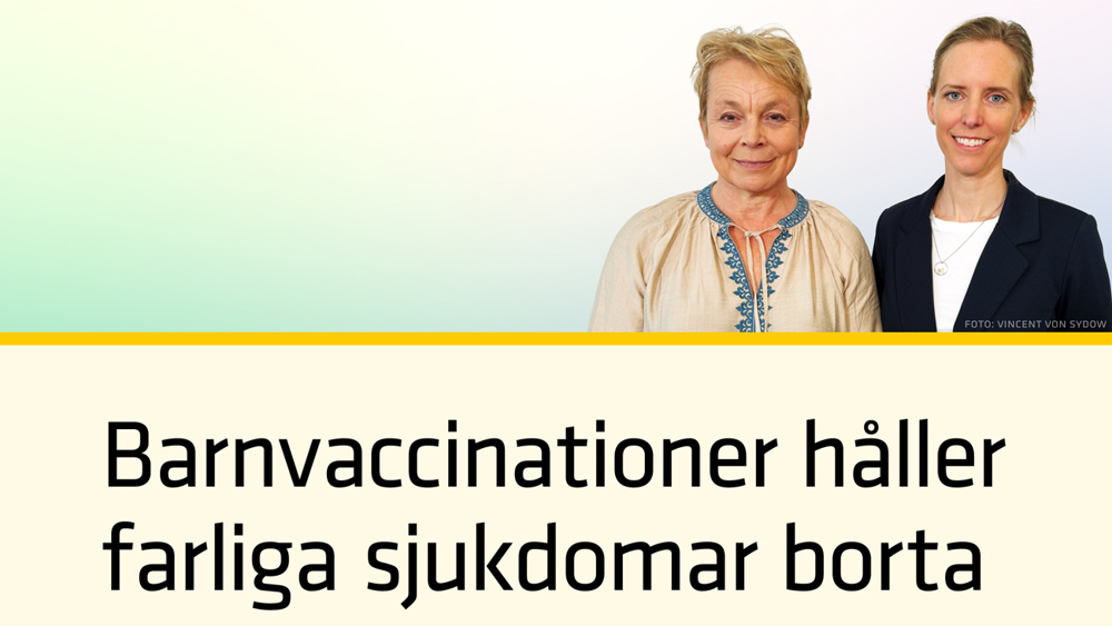 Barnvaccinationer håller farliga sjukdomar borta.