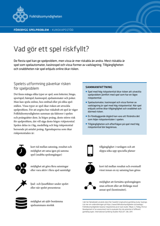 Vad gör ett spel riskfyllt?