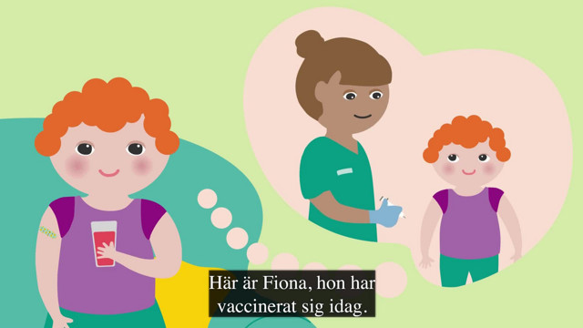 Film: Följ med när Fiona lär sig om mässling, påssjuka och röda hund, och varför vaccin gör att vi mår bra.