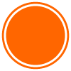 punkt med komplementfärg orange.