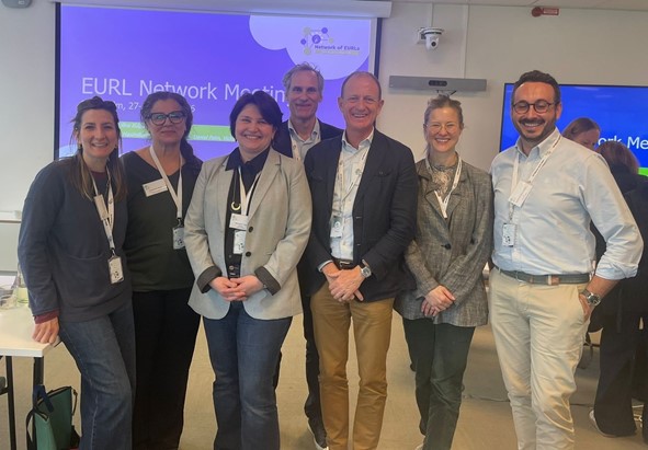 Representatives of the EURL-PH-ERZV consortium at the Network of EURLs meeting in Stockholm, April 2026.