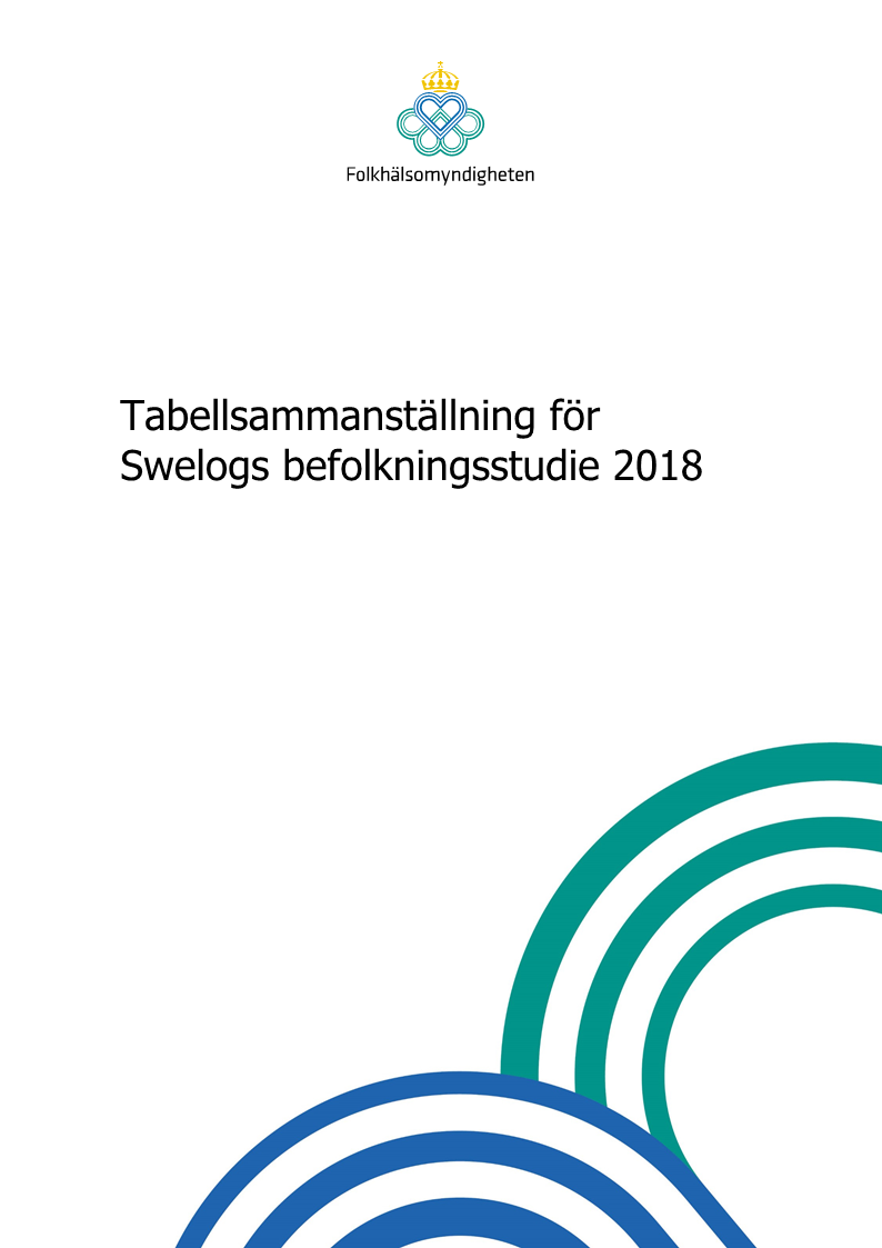 Tabellsammanställning för Swelogs befolkningsstudie 2018