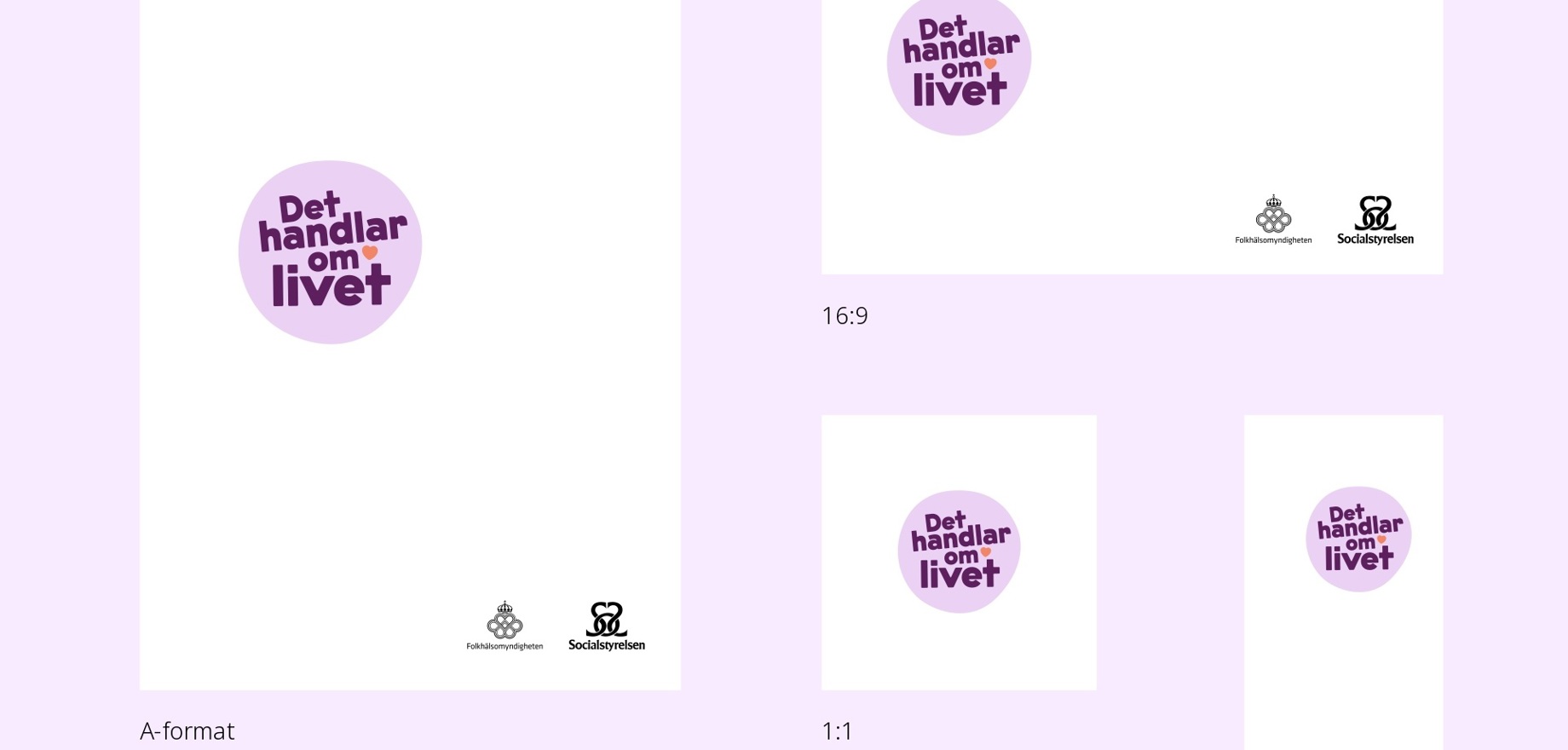 Exempel på hur ordbilden kan placeras på dokument.