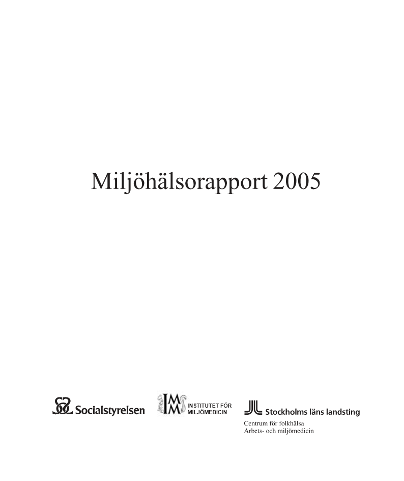 Miljöhälsorapport 2005