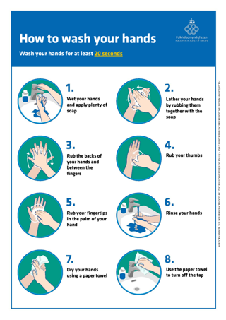 How to wash your hands (poster)