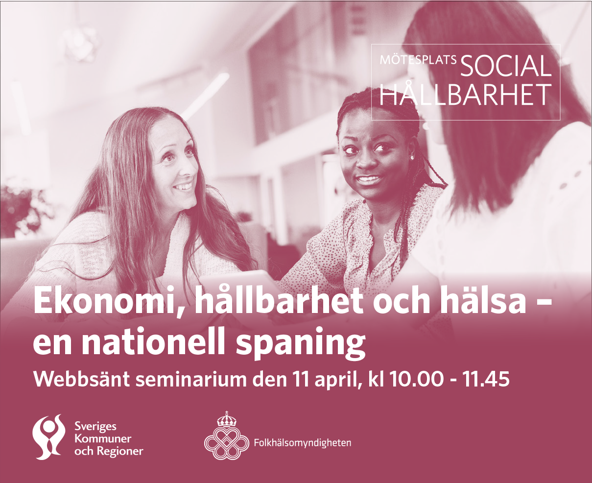 Bildpuff med rubriken Ekonomi, hållbarhet och hälsa – en nationell spaning