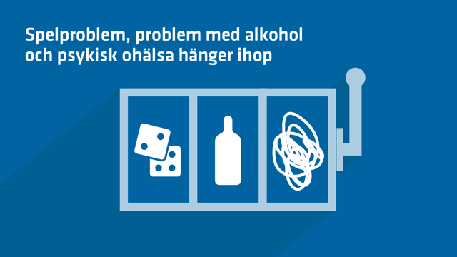 Spelproblem, problem med alkohol och psykisk ohälsa hänger ihop.